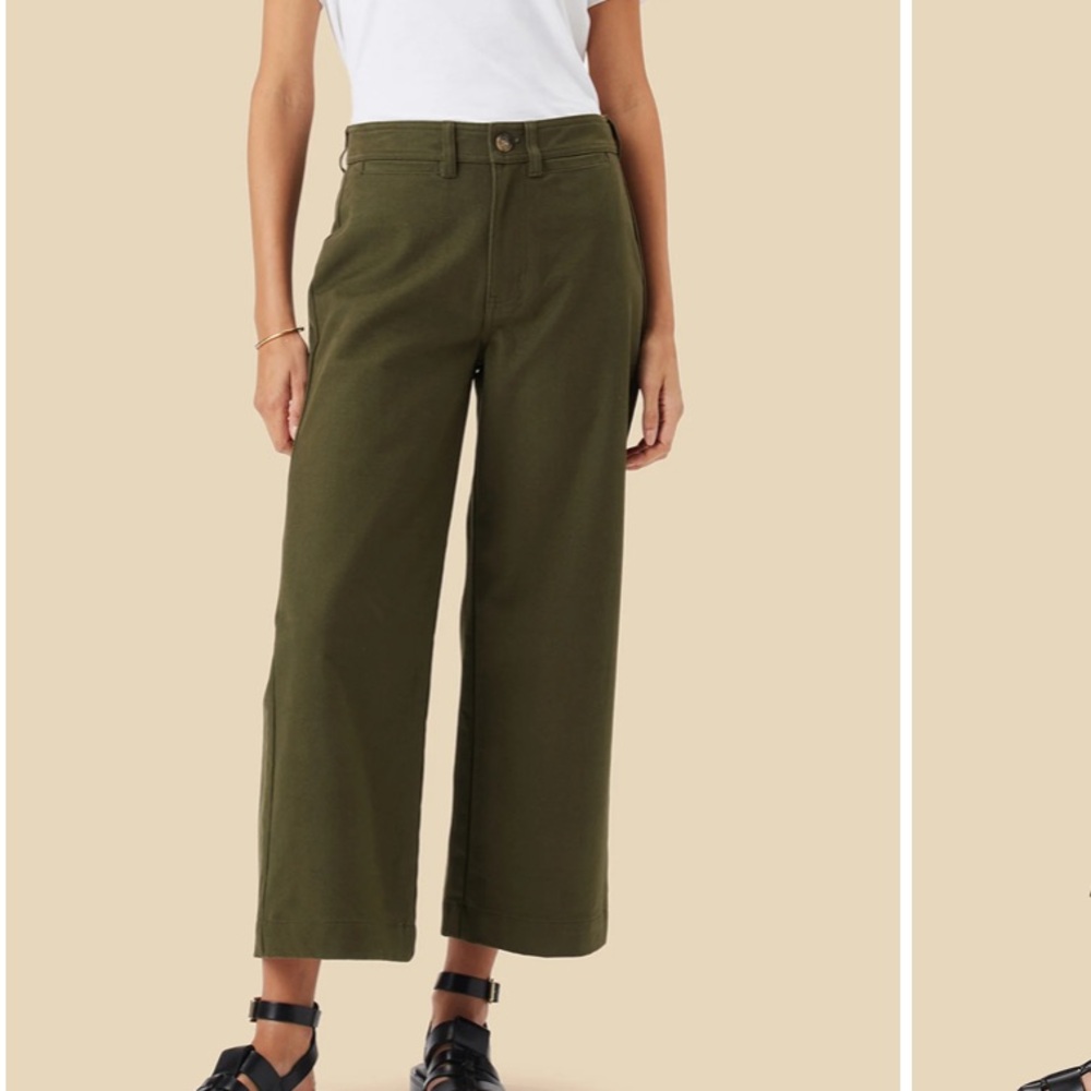 NWT Amour Vert Wide Leg Utility Pant - Size 2